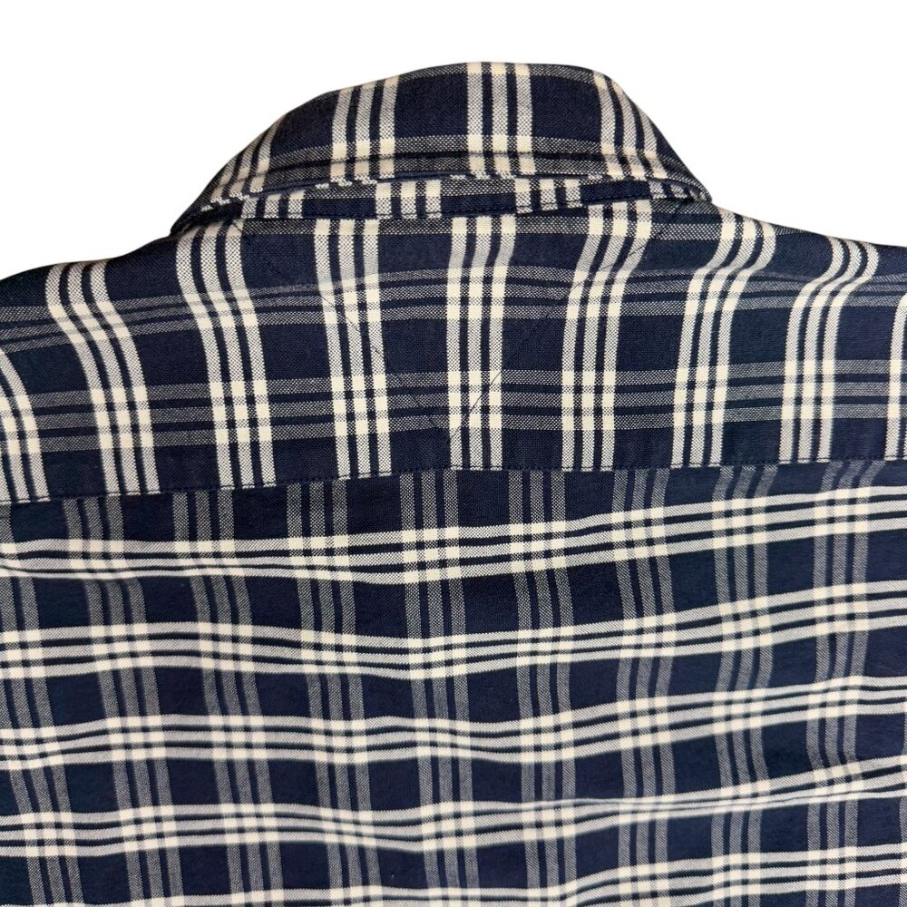 VTG Men's TOMMY HILFIGER Oversized Plaid Oxford Long Sleeve Shirt | Size M - Picture 7 of 11